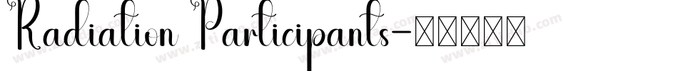 Radiation Participants字体转换